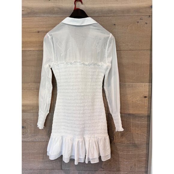 Veronica Beard Kelsey Button-Down white Dress Size 10 - Picture 5 of 9